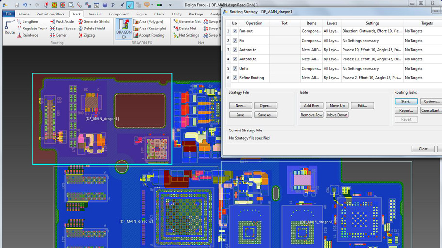 PCB Routing Software Dragon EX