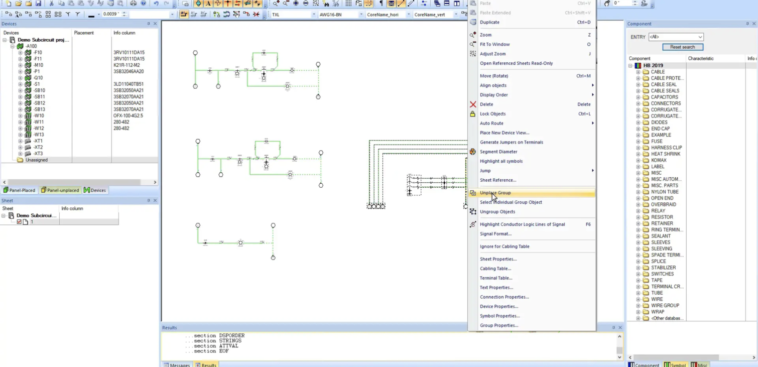 Exporting Multiple Unplaced Groups