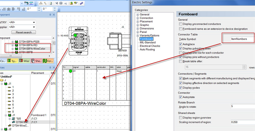 E3.series Harness builder - Dynamic, connected display of wire harness designs