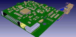 A PCB design with CR-8000 Design Force