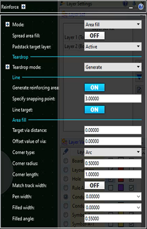 3. Reinforce the traces to the pad with area fill