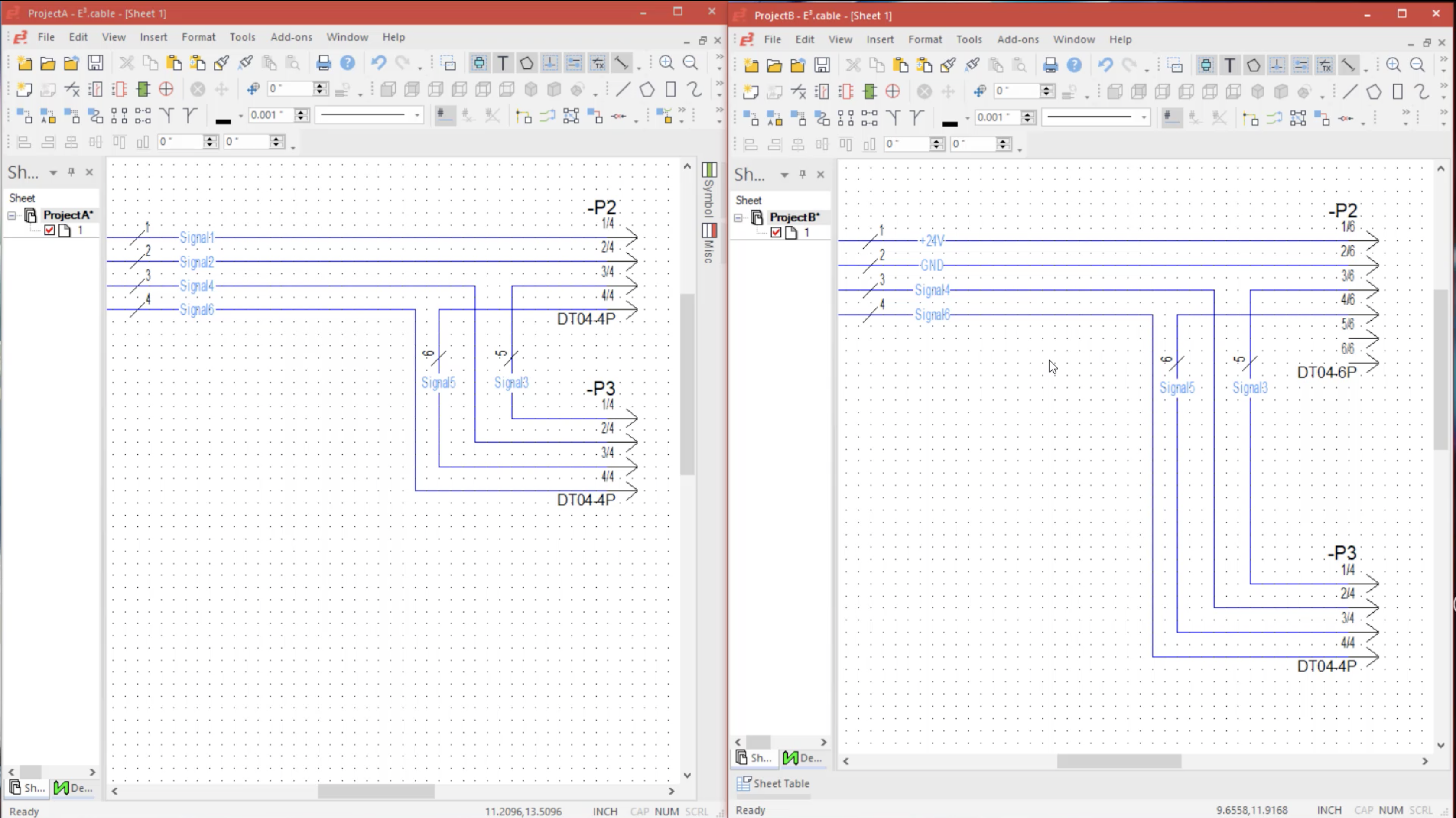 Creating Comparison Project Files in E3.series