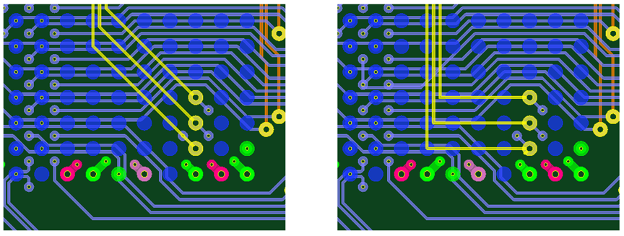 Resolving stress concentrators under a stiffener