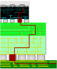 software screenshot showing the interconnects in an electronic system.