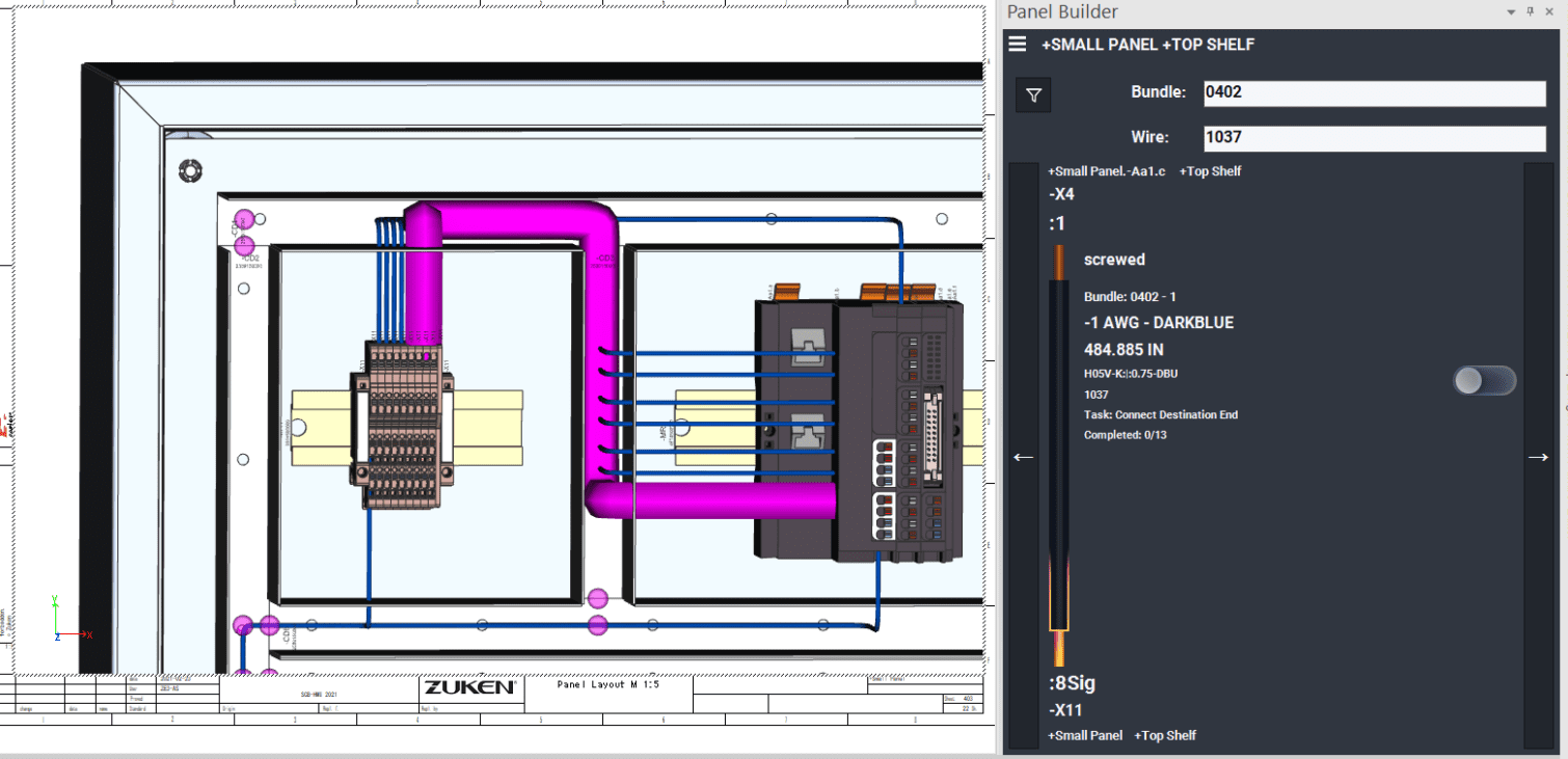 Wiring Task Manager - E3.panel 2025